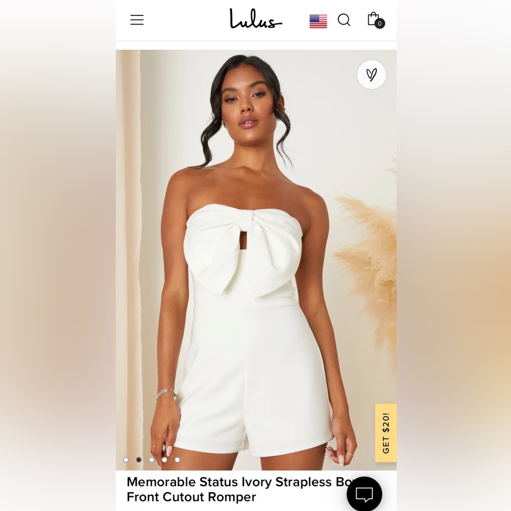 Lulus romper I wore on my bachelorette! Loved the bow on the front and open back